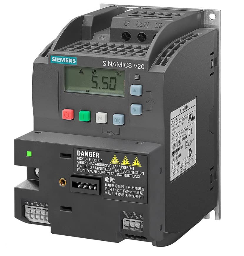 اینورتر برند زیمنس siemens سری v20 تکفاز ساخت آلمان